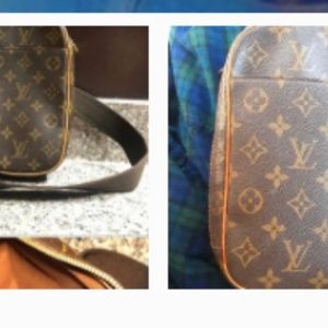 Brown Louis Vuitton cross bag super cute in great condition